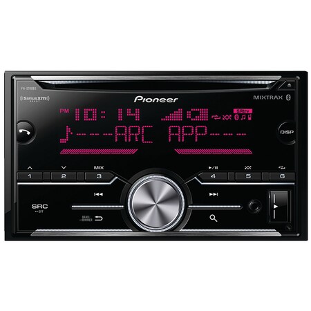 Pioneer Double-DIN In-Dash CD Receiver with Bluetooth and SiriusXM Ready FH-S700BS